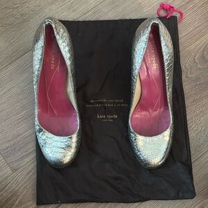 Snakeskin Gold Kate Spade Heels